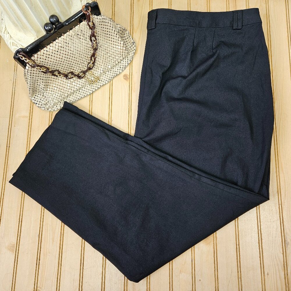 NWT Lane Bryant Size 24 Short Black Lena Moderately Curvy Fit Straight Leg Pants